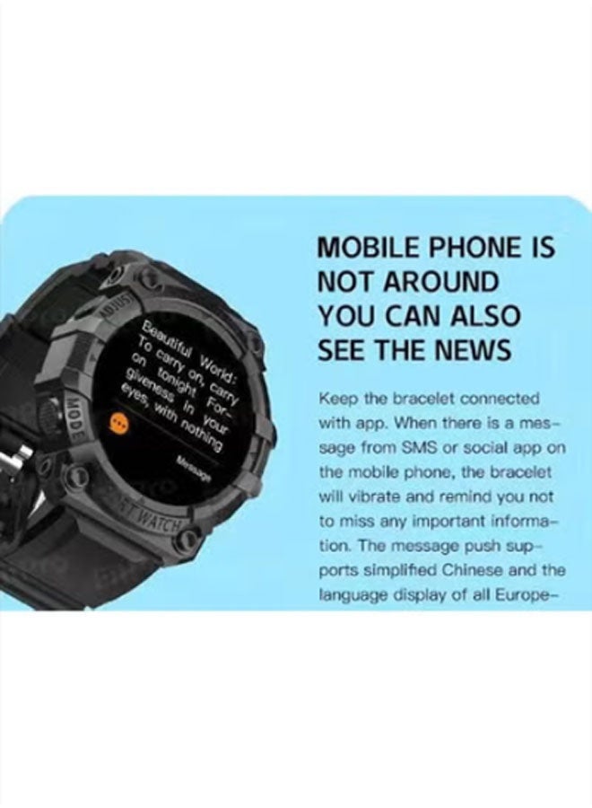 نيوترل ساعة رياضية ذكية، تدعم لغات متعددة، تتميز بمراقبة معدل ضربات القلب، وتتبع النوم، ومراقبة الأكسجين في الدم، وتتبع الصحة، وتتبع الجري، وعداد خطوات مقاوم للماء، متوافقة مع أنظمة iOS و Android، للجنسين (خضراء) - Image 3